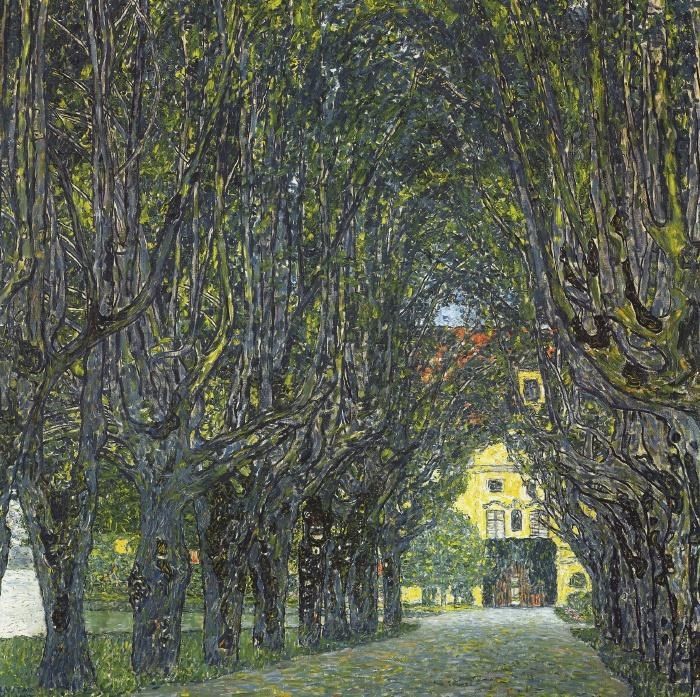 Gustav Klimt Allee im Park von Schloss Kammer